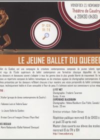 Le jeune ballet du Québec 21/11/2008