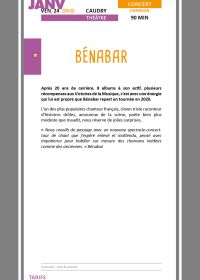 BENABAR 24/01/2020