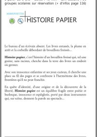 Histoire de papier 01/12/2016