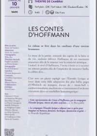 Les contes d'HOFFMANN 13/01/2016