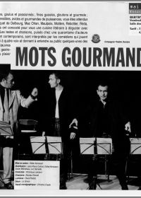 Mots gourmands 10/05/2002