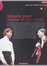 Sonate pour violon et nez rouge 08/05/2008