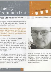 Thierry CROMMEN Trio 29/01/2005